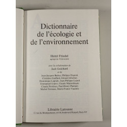 Dictionnaire de l'écologie et de l'environnement