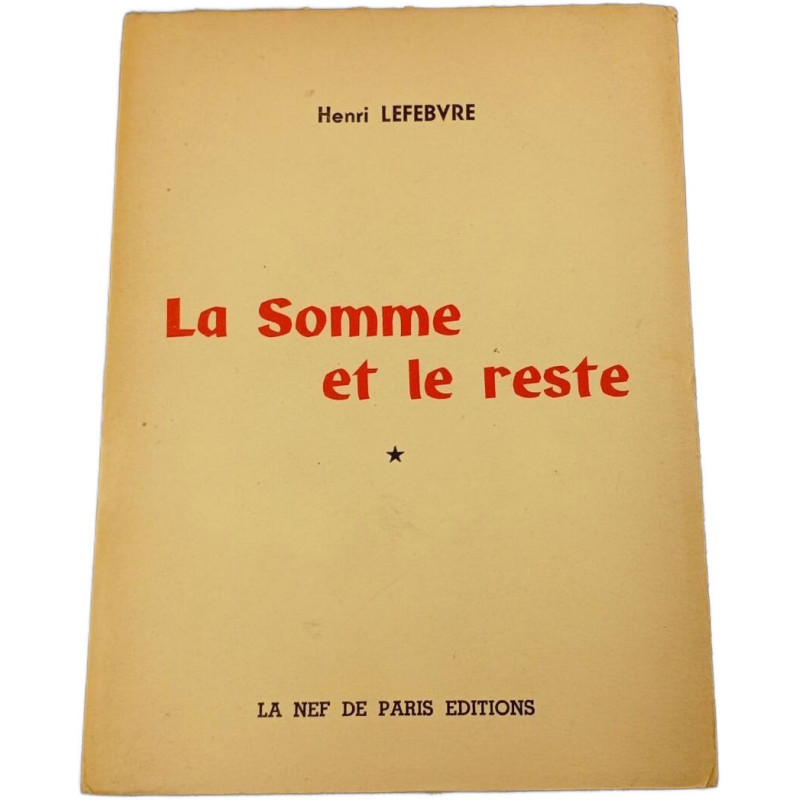 La Somme et le reste 1