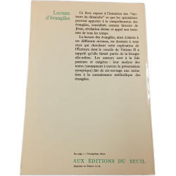 Lecture d'évangiles pour les dimanches et fêtes année B