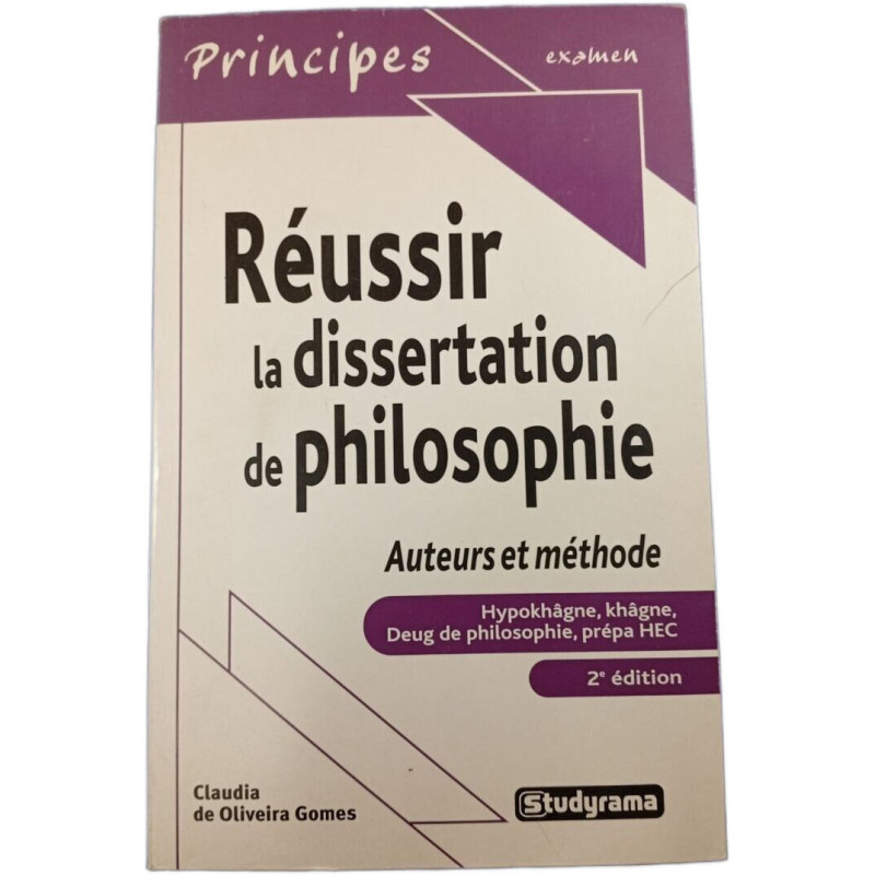 Réussir la dissertation de philosophie