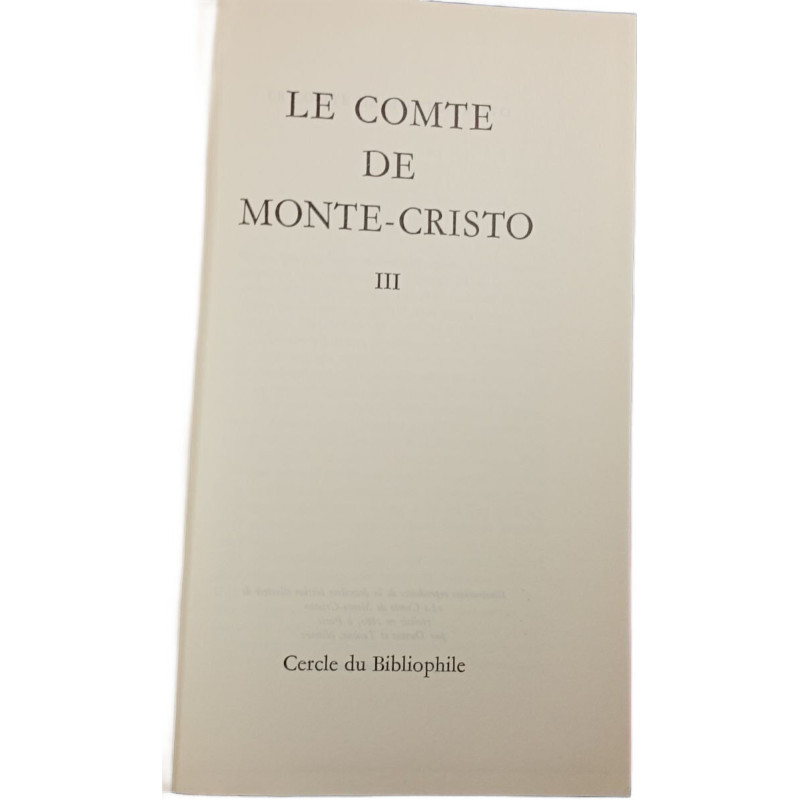Le Comte de Monte-Cristo III