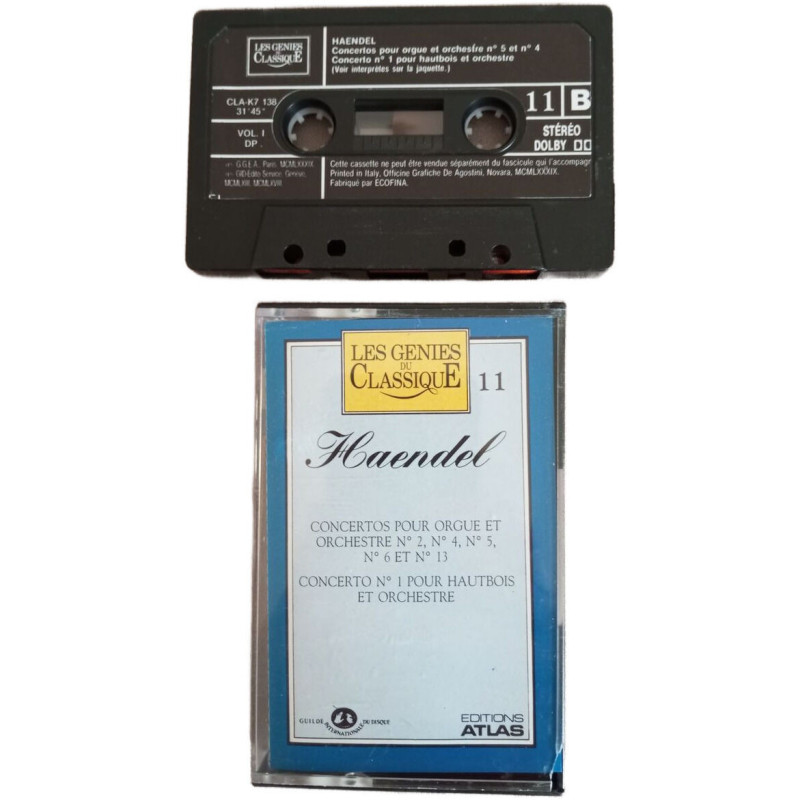 K7 Audio - Concertos pour orgue et orchestre n° 5 et n° 4 Concerto...