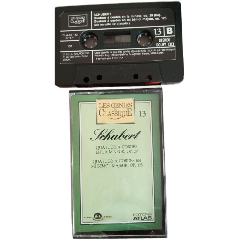 K7 Audio - Quatuor à cordes en la mineur op. 29 , Quatuor à cordes...