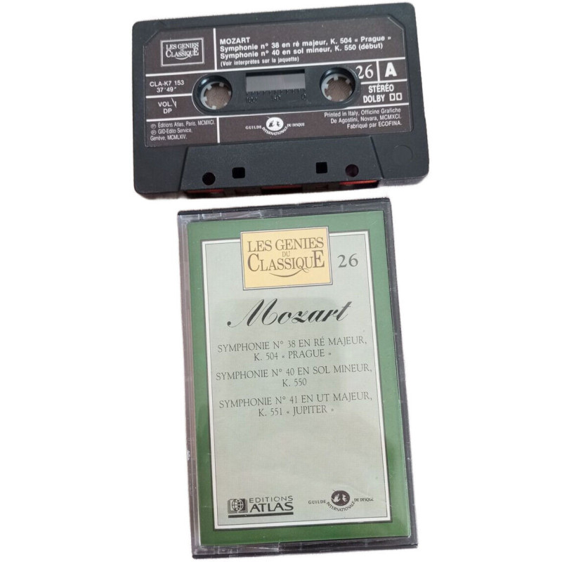 K7 Audio - Mozart Symphonie n° 38 en ré majeur K. 504 « Prague »...