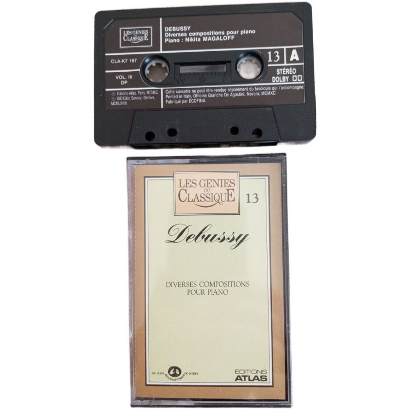 K7 Audio - Debussy : Diverses compositions pour piano