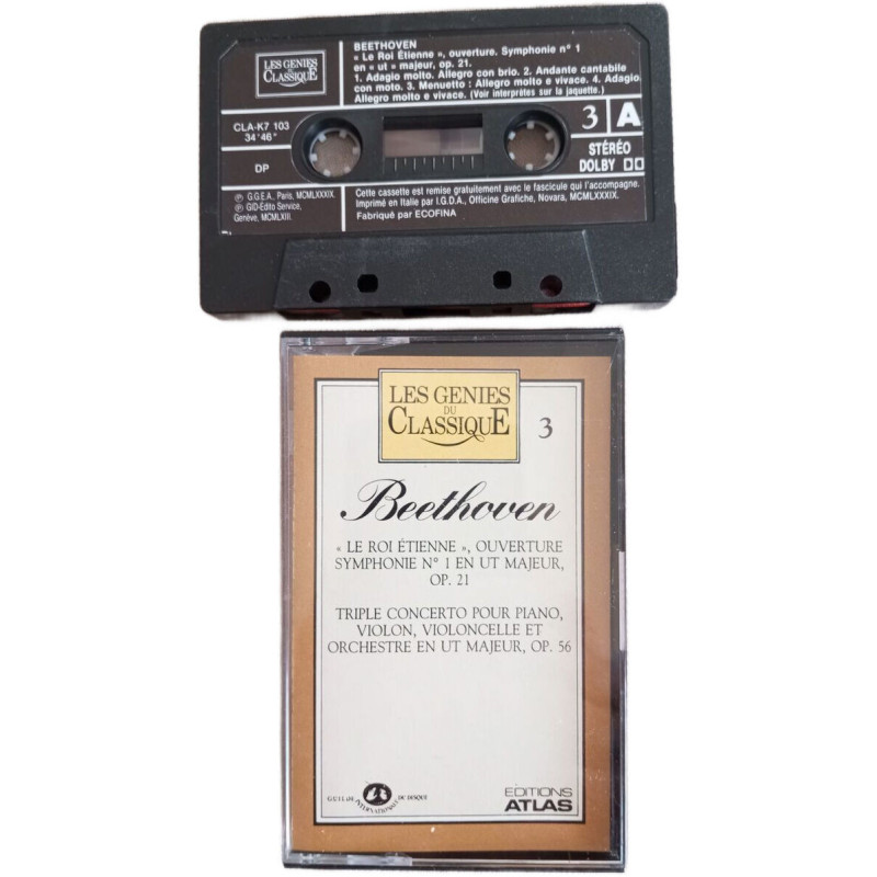 K7 Audio - Beethoven - Le Roi Étienne ouverture. Symphonie n° 1 en...