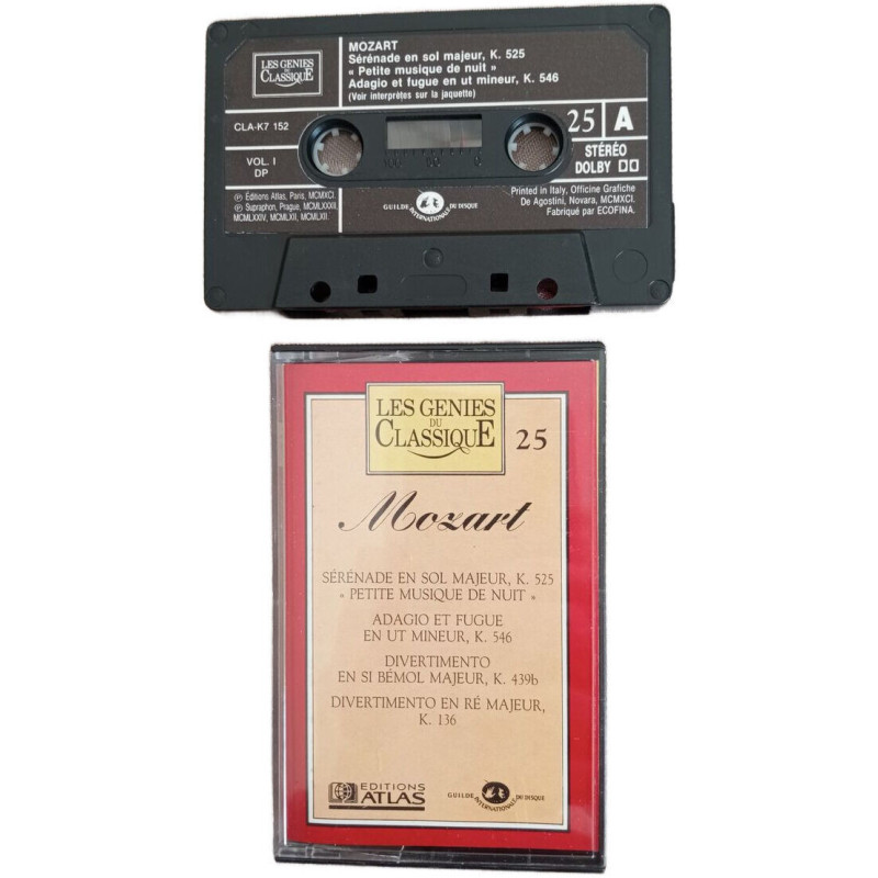 K7 Audio - Mozart: Sérénade en sol majeur K. 525 - Petite musique...