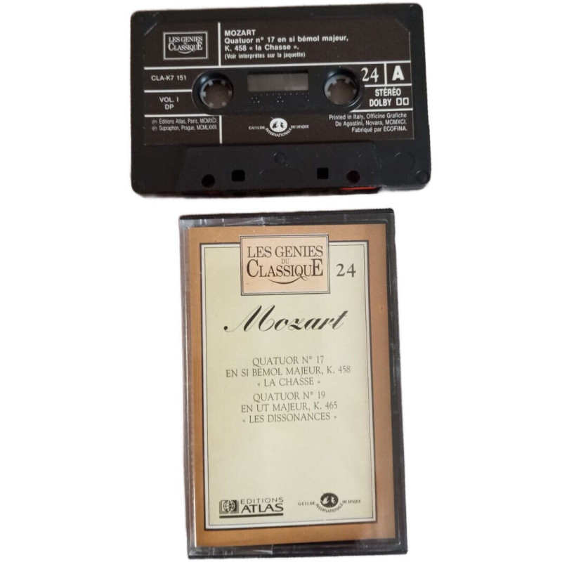 K7 Audio - Quatuor n° 17 en si bémol majeur K. 458 « la Chasse »