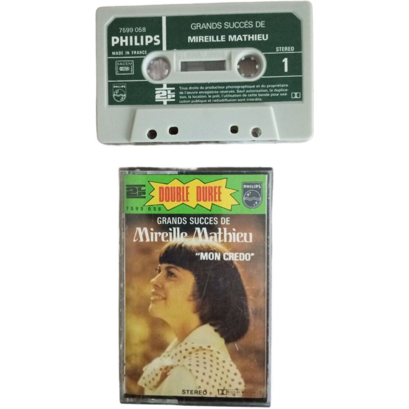 K7 Audio - Grands Succès de Mireille Mathieu "Mon Credo"