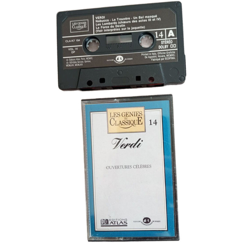 K7 Audio - Verdi Ouvertures Célèbres