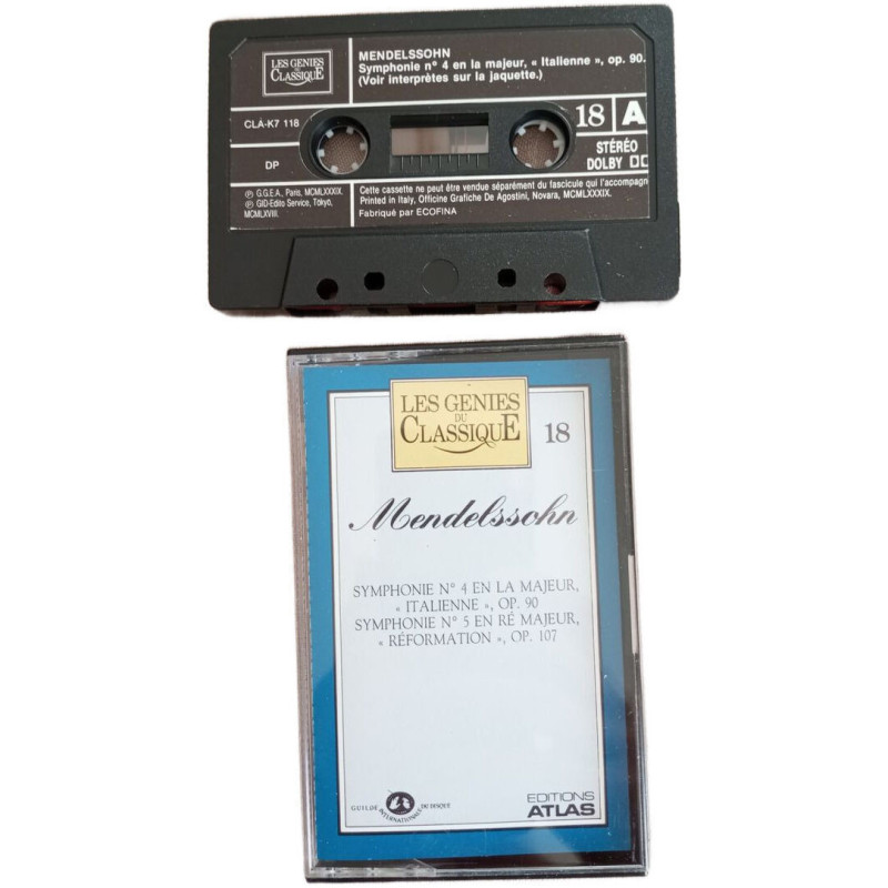 K7 Audio - Symphonie n° 4 en la majeur « Italienne » op. 90....