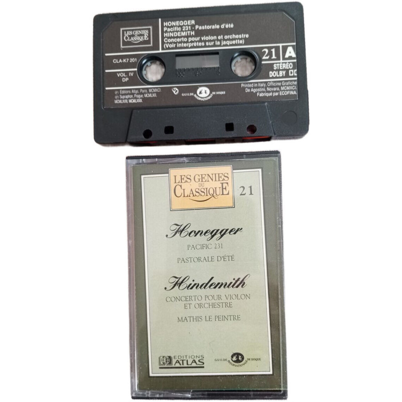 K7 Audio - Honegger: Pacific 231 - Pastorale d'été, Hindemith:...
