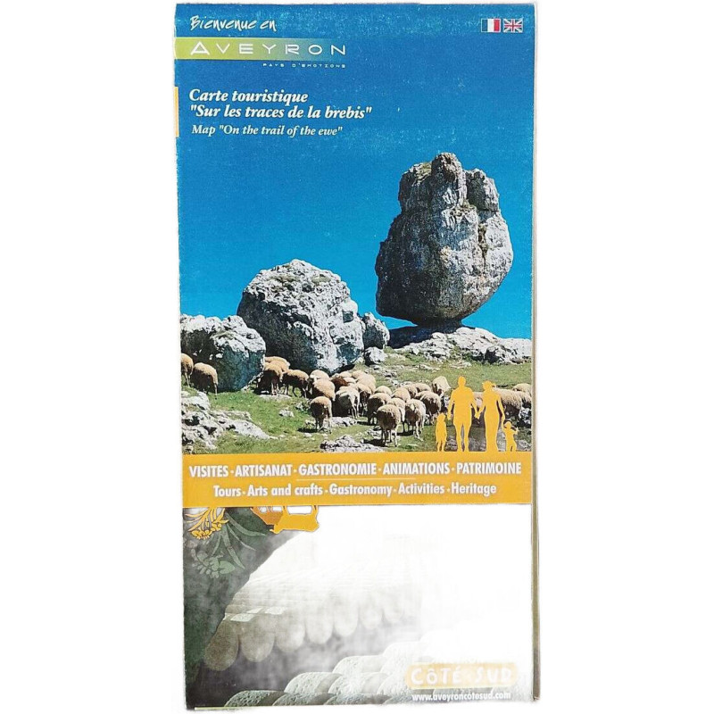 Carte touristique "Sur les traces de la brebis" - Map "On the...