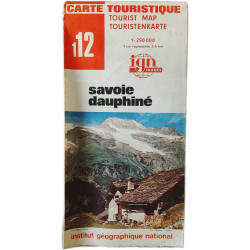 Carte touristique Savoie Dauphiné