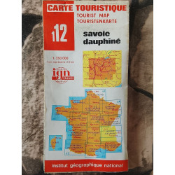 Carte touristique Savoie Dauphiné