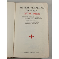 Missel Vespéral Romain Quotidien