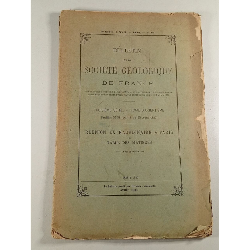 Bulletin de la Société géologique de France