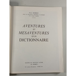 Aventures et mésaventures d'un dictionnaire
