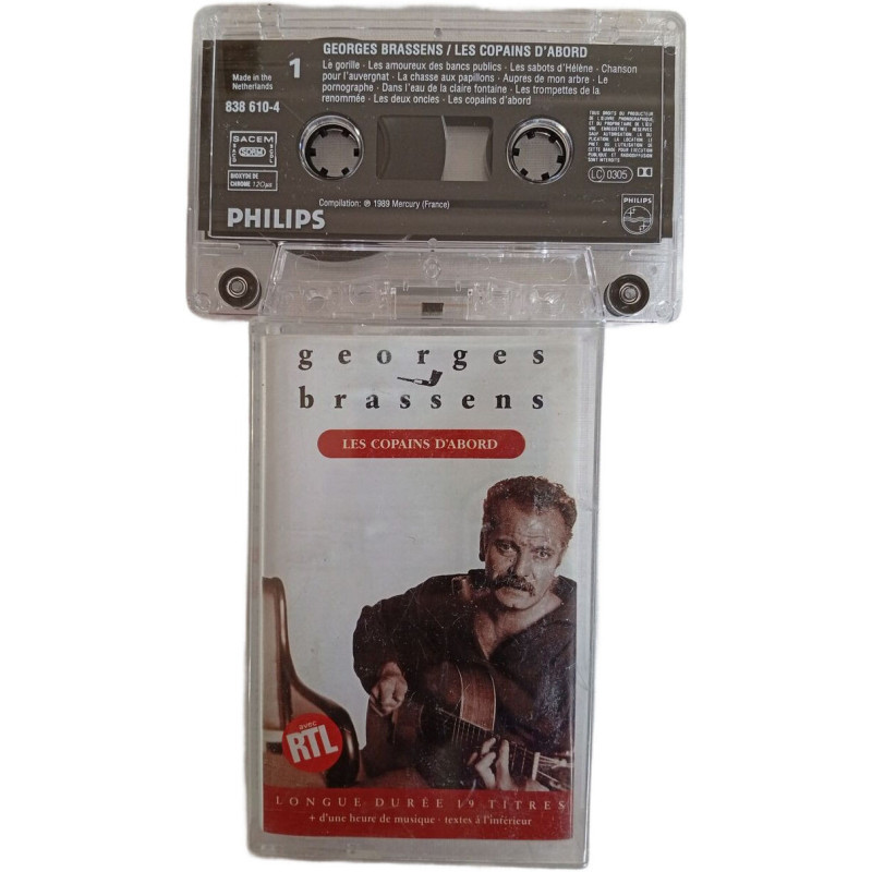 K7 Audio - Georges Brassens / Les Copains d'abord