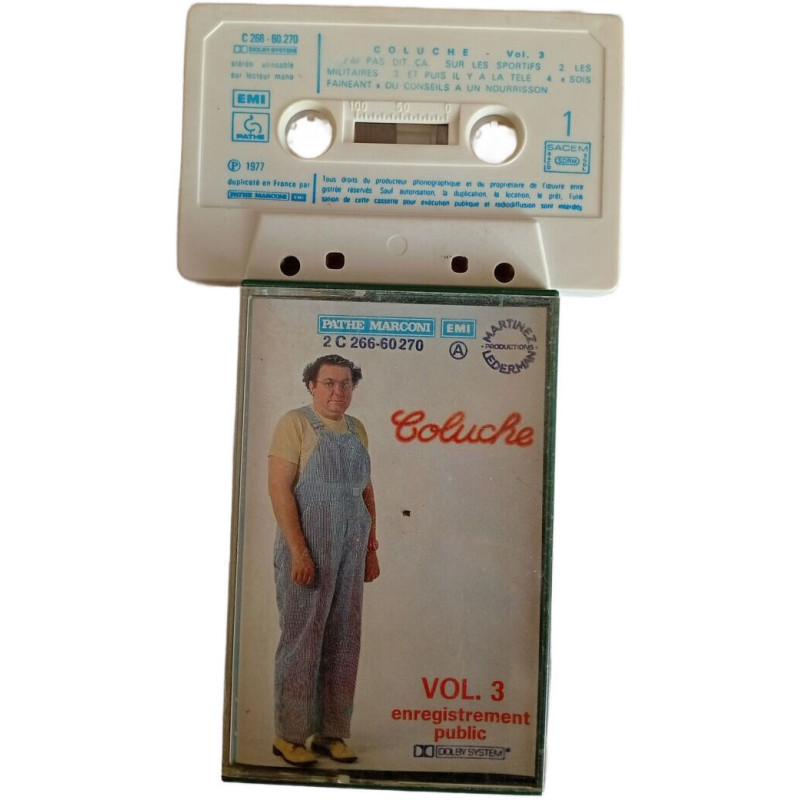 K7 Audio - Coluche Vol. 3 enregistrement public