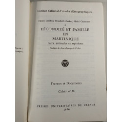 Fécondité et famille en Martinique : faits attitudes et opinions