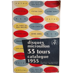 Disques microsillon 33 tours catalogue 1955