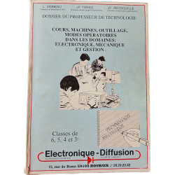Cours machines outillage modes opératoires dans les domaines:...
