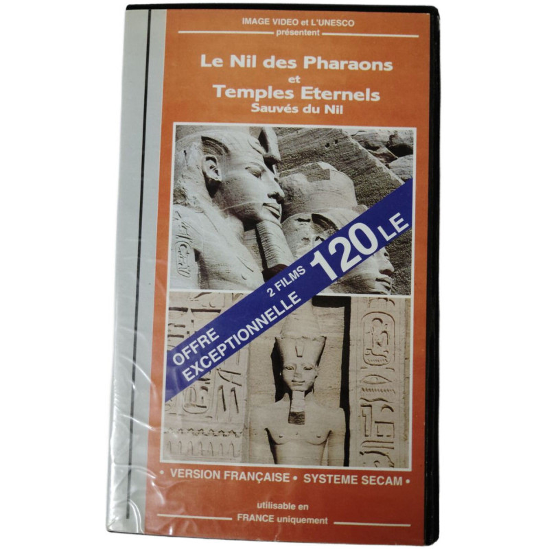 VHS - Le Nil des Pharaons et Temples Éternels Sauvé du Nil