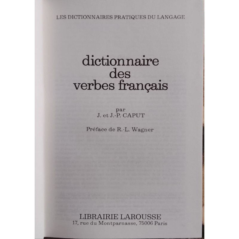 Dictionnaire des verbes français