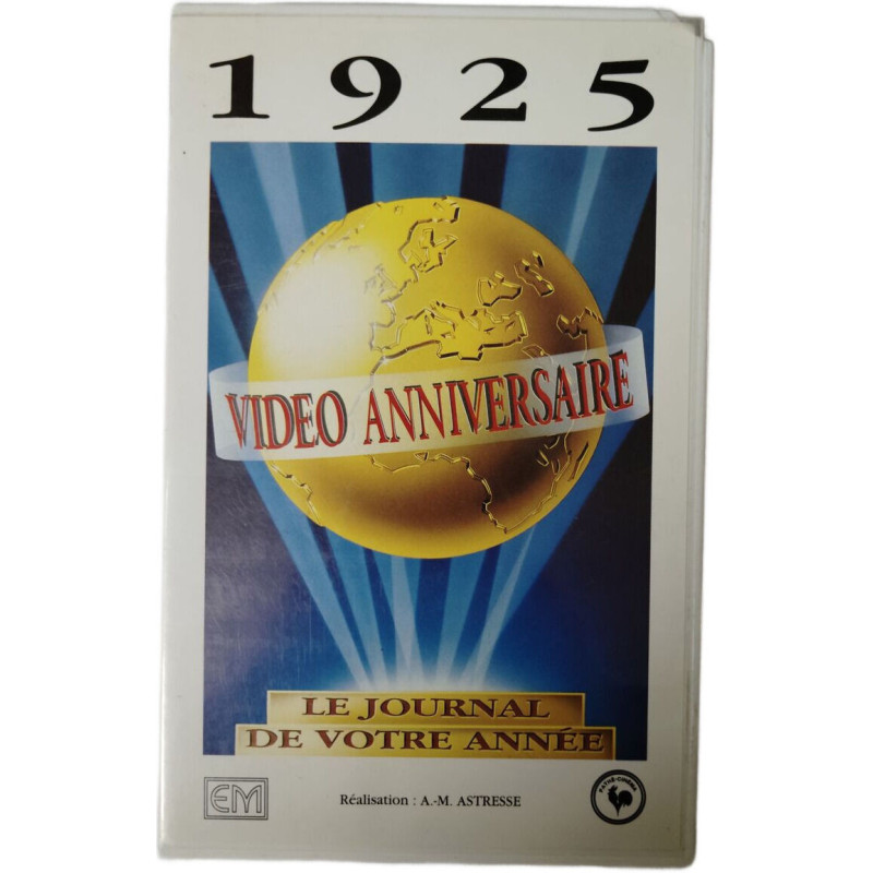 VHS - 1925 Vidéo Anniversaire : Le Journal de Votre Année