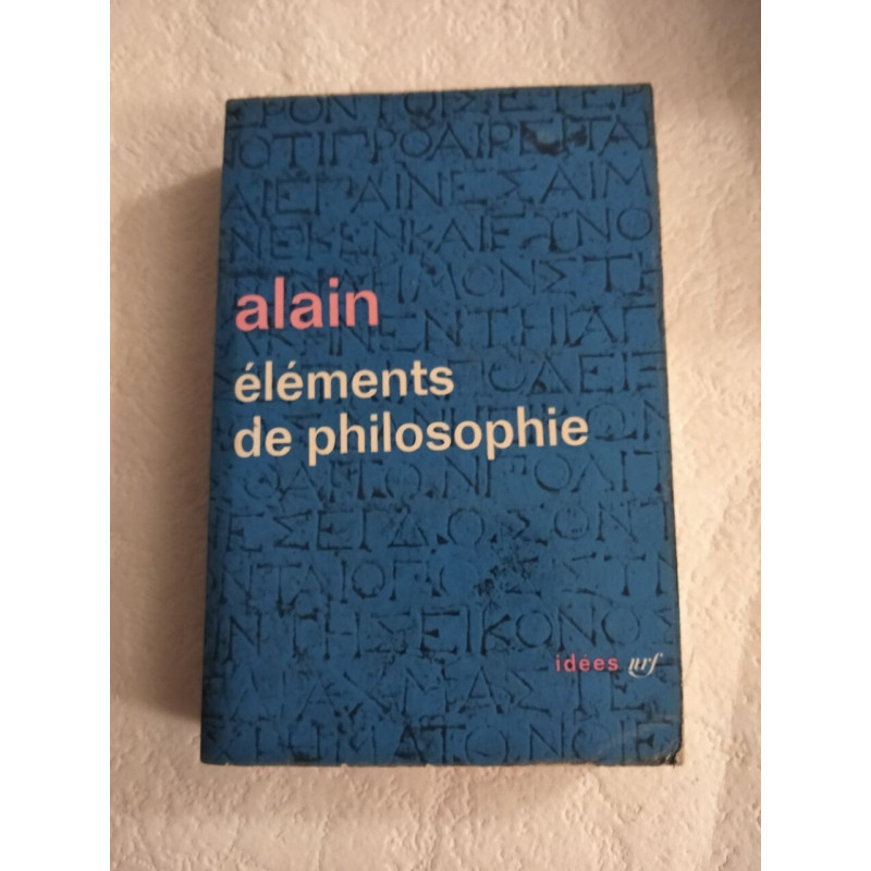 éléments de philosophie