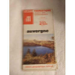 Carte touristique Auvergne