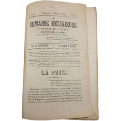 La semaine religieuse du diocese de langres Année 1872