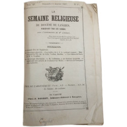 La semaine religieuse du diocese de langres Année 1867