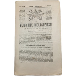 La semaine religieuse du diocese de langres Année 1879