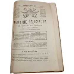 La semaine religieuse du diocese de langres Année 1877