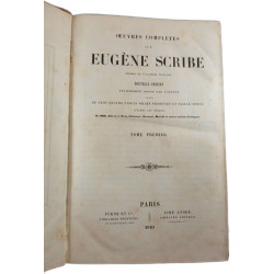 Œuvres complètes de M. Eugène Scribe Tome Premier