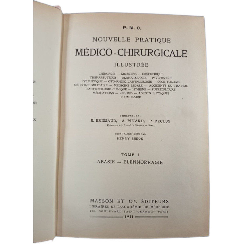 Nouvelle pratique médico-chirurgicale illustrée Tome 1