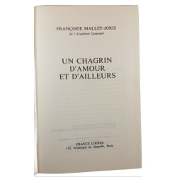 Un chagrin d'amour et d'ailleurs