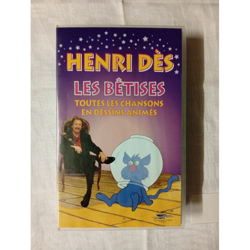 VHS - Henri Dès - Les Bêtises : Toutes les chansons en dessins animés