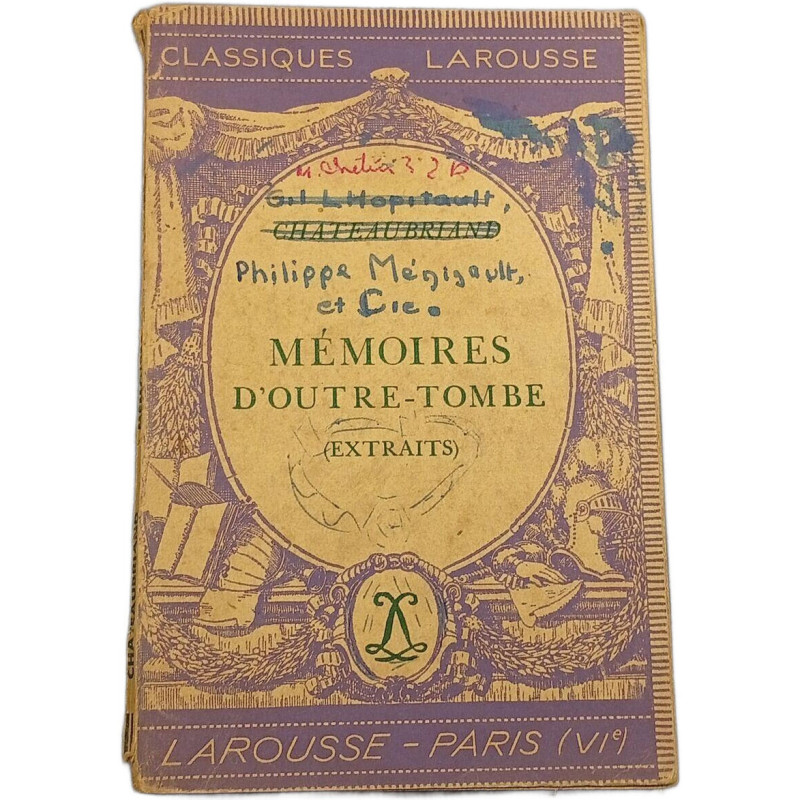 Mémoires d'outre-tombe (Extraits)
