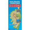Carte illustrée touristique Corse