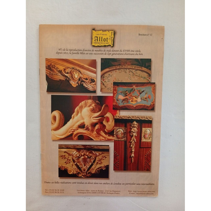 Les Frères Allot – Ébénistes d'Art – Brochure n°12