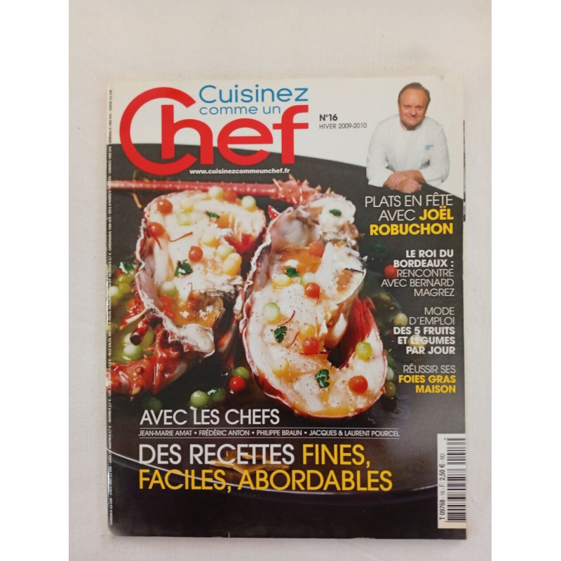 Cuisinez comme un Chef – n°16 – Joël Robuchon Hiver 2009-2010