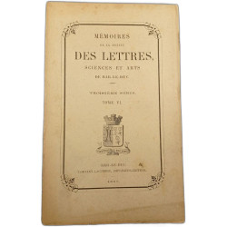 Mémoires des Lettres Sciences et Arts Tome VI