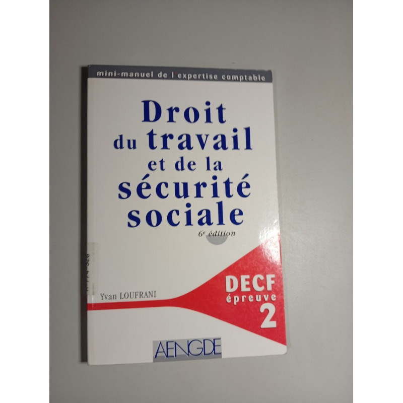 Droit du travail et de la sécurité sociale