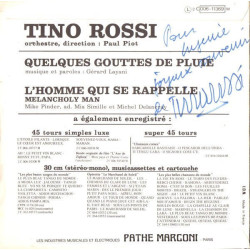 Quelques Gouttes De Pluie / L'homme Qui Se Rappelle