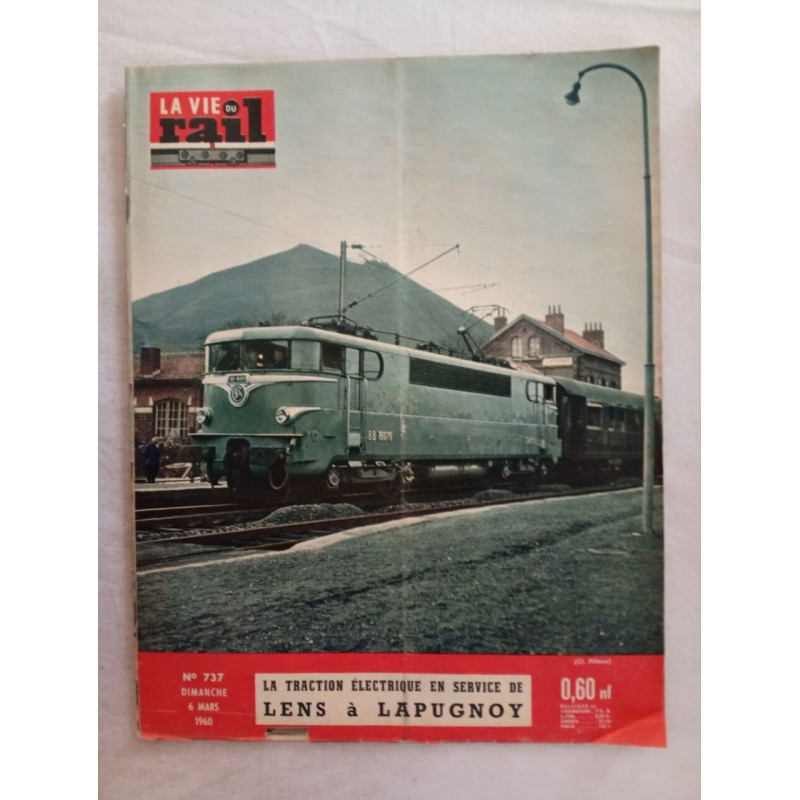 La Vie du Rail / n° 737./ Mars 1960