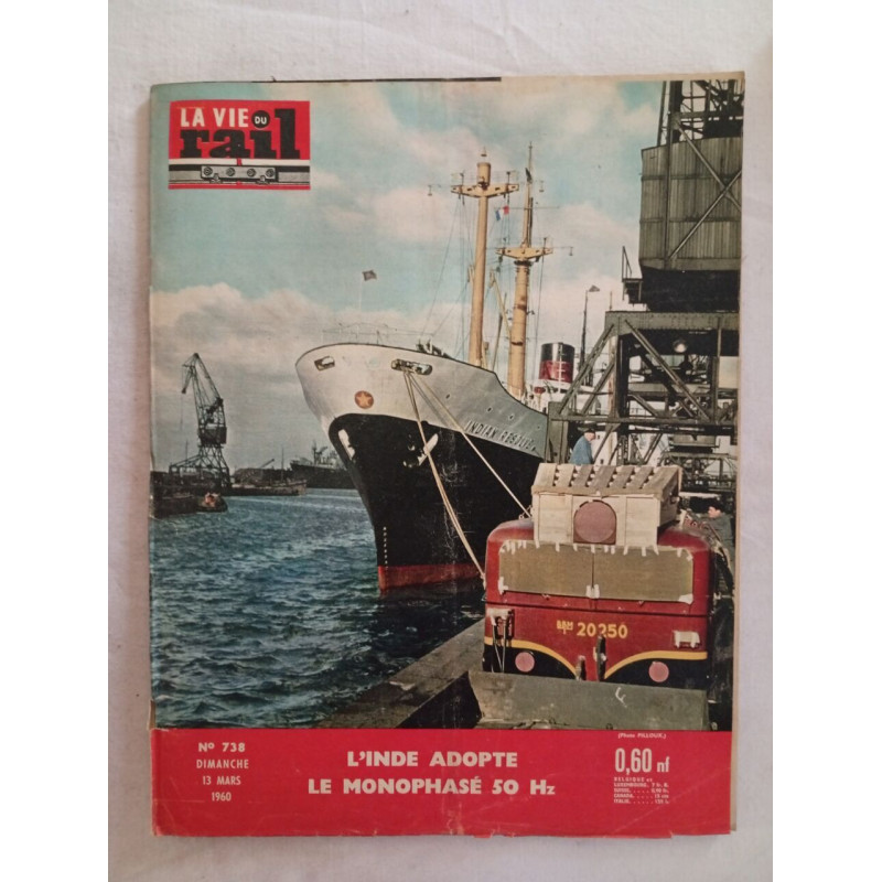 La Vie du Rail / n° 738./ Mars 1960