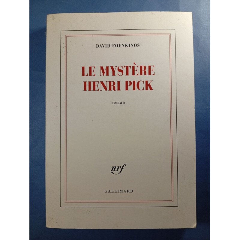 Le mystère Henri Pick
